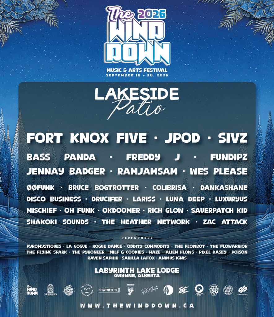 Lakeside Patio lineup poster, The Wind Down 2026